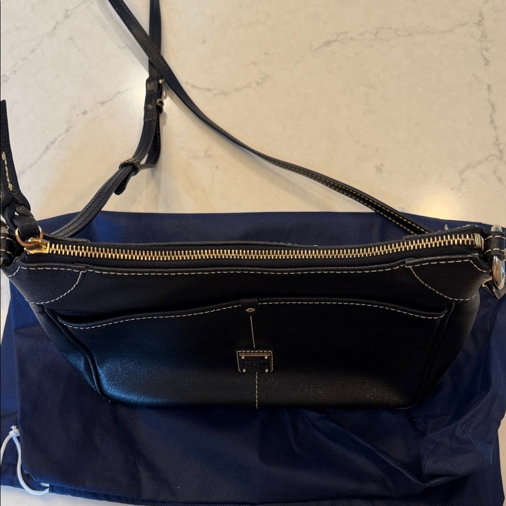 Dooney & Bourke Black Crossbody Bag with Gold Accents - Picture 6 of 16